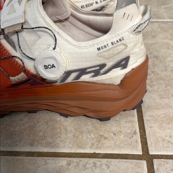 Altra Men's Athletic Shoes in White and Orange - Picture 2 of 8